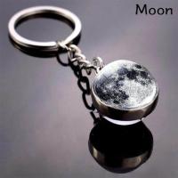 ราคา จี้เนบิวลาพวงกุญแจรูปพระจันทร์เต็มตัวจี้ระบบสุริยะแก้ว Cabochon พวงกุญแจยาวเครื่องประดับดาวเคราะห์ดาราศาสตร์อวกาศกาแลคซี (17083161958)