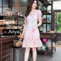 ราคา พร้อมส่ง 2XL GANNIESHOP Dress A1 เดรส เดรสสีชมพู เดรสลายไทย ชุดไทย ชุดออกงาน ชุดกระโปรง ลายผ้าไทย ชุดลายไทย เดรสออกงาน ชุดไทยสีชมพู เดรสลายไทยสีชมพู (5067748652)