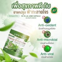 ราคา แอมเวล Amwell ฟ้าทะลายโจร 500mg 50แคปซูล 3 กระปุก ยาแคปซูลฟ้าทะลายโจร ตราแอมเวล แก้ไข้ (17766487850)