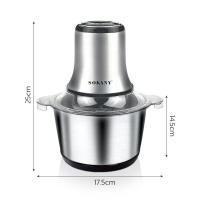 ราคา Alechaung เครื่องบด เครื่องบดสับ บดเนื้อใน8วิ เครื่องผสมอาหาร ความจุ 2ลิตร 3ลิตร บดเนื้อ กระเทียม พริก ปรับความแรงได้2ระดับ ใบมีดสแตนเลส (17483069688)