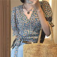 ราคา Myaistyle เสื้อเชิ้ตหญิง เสื้อเบลาส์ เสื้อ ผญ เสื้อ ผญแฟชั่น ลายดอกไม้ หลวม เกาหลี เสื้อไปทะเล 2022ใหม่ 16Z22041208 (13799109721)