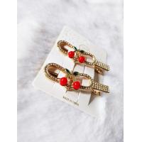 ราคา ราคา 1 คู่ กิ๊บปากเป็ด คละแบบ โลหะสีทองฝังเพรชสไตล์เกาหลี ขนาด 5 6 ซม กิ๊บหนีบผม กิ๊บติดผม ประดับผม (20101318024)