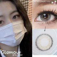 ราคา คอนแทคเลนส์ รุ่น Glamour Jewel3tone ยี่ห้อ Pretty doll Pitchylens ตาโต สีเทา มีค่าสายตา (17254595652)