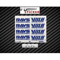 ราคา สติ๊กเกอร์ล้อ TE37 เคลือบUVแท้ เกรดพรีเมี่ยม 1ชุดติด4ล้อ (20554978007)