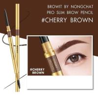 ราคา แพ็คเกจใหม่ ไม่แถมบล๊อค Browit By Nongchat Pro Slim Brow Pencil 0 06g ดินสอเขียนคิ้วน้องฉัตร คิ้วเฉียบ 6 มิติ เส้นเล็กเพียง 1 5mm brow it (19122434253)