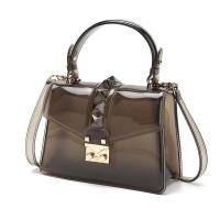 ราคา Clear Transparent PVC Shoulder Bags Women Candy Color Women Jelly Bags Purse Solid Color Handbags sac a main femme Crossbody Bag (11716142647)