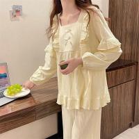 ราคา HH HD ชุดนอน แขนยาวขายาว ผ้าฝ้าย ชุดนอนผ้าคอตอน ชุดนอนน่ารัก ผ้าเกรดดีA คุณภาพอย่างดี (17073980036)