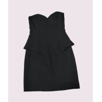 ราคา เดรสเกาะอก เดรสเข้ารูปสีดำงานแบรนด์ MNG S (16220392264)