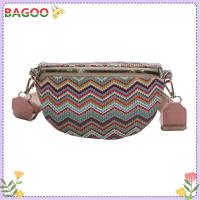 ราคา กระเป๋าสะพายไหล่สำหรับสตรีลายโบฮีเมียนซิป Bumbag สายสะพายไหล่แบบปรับได้กระเป๋าคาดอกกระเป๋าสะพายข้างหลากสี (20453025075)