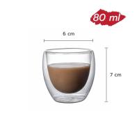 ราคา KB แก้วสองชั้น แก้วกาแฟ ใส่ได้ทั้งร้อนเย็น ขนาด 80 250 350 450ml (20498268017)
