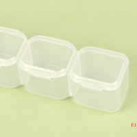 ราคา FJ กล่องยาใสสำหรับจัดเก็บยารายสัปดาห์มี4ช่องกล่องเก็บเครื่องประดับกล่องจัดเก็บยา (20001158914)