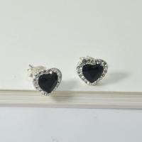 ราคา Silver thai Silver White Crystal Onyx Heart Halo Stud Earrings ต่างหูคริสตัลเงินแท้สีขาวคริสตัลนิลสีดำเงินแท้925 ต่างหูแฟชั่น ใส่แล้วไม่แพ้ เงินแท้ไม่ชุบ พร้อมส่ง (14254788969)