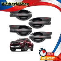 ราคา ชุดครอบมือดึง เบ้าปีก เบ้ารองมือเปิด กันรอย 4ประตู สีดำด้าน โลโก้แดง D Max Isuzu ขนาด 21x4x226x12x1 จำนวน 12 Pieces D Max Hi Lander V Cross ปี2012 2019 (12727107969)