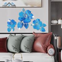 ราคา BSIDE ดอกไม้กระจกสติ๊กเกอร์ติดผนัง Diy อะคริลิ3d ตกแต่ง Miroir ภาพจิตรกรรมฝาผนังสำหรับบ้านห้องนั่งเล่นห้องนอนตกแต่ง (16314657126)