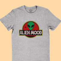 ราคา เสื้อยืดลาย เอเลี่ยน มู้ด Alien Mood มนุษย์ต่างดาว เสื้อยืดกราฟฟิก เสื้อยืดตลกๆ คอกลม แขนสั้น ไซส์ S 2XL (1572788889)