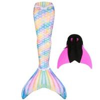 ราคา 2022 Little Mermaid Tails can add Monofin Swimming Tail for Kids s summer Dress swimmable Suit Mermaid Costume (16078205142)