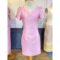 ราคา 5 สี เดรสผ้าไหมสังเคราะห์ทรงเข้ารูปแขนทิวลิป เนื้อนุ่มเงาเล็กน้อย ใส่สวยค่ะ S 3XL (20354465210)