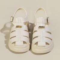 ราคา Sandals รองเท้าแตะพื้นหนา รองเท้าแตะผูกเชือก รองเท้าลำลอง รองเท้าสตรี หรูหราไฮโซสุด สวมใส่สบาย (20110560048)