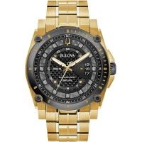 ราคา Mens Bulova Precisionist Diamond Gold Tone Stainless Steel Watch 98D156 (20005220084)