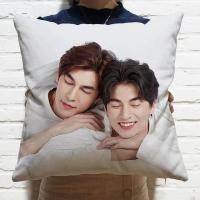 ราคา Mewgulf Gulf Kanawut Mew Supassi Poster Double sided Printed Pillowcase Thai Drama Live with Love Stills Sofa Car Cushion Cover (17870321865)