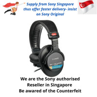 ราคา SonyMDR 7506 Dynamic Stereo Over The Ear Headphoneหูฟังเสียงความละเอียดสูง สีดำ MDR7506 (3558992413)