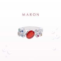 ราคา MARON แหวนดาวนพเก้า เสริมดวง Nine Lucky Stars Ring เงินแท้ พลอยแท้ ชุบทองคำขาว White Gold พร้อมส่ง (2782434615)