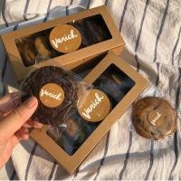 ราคา บราวนี่คุกกี้ ช้อคชิพ นูเทลล่าบราวนี่คุ้กกี้ Brownie crinkle cookies Chocolate chunk cookie and Nutella brownie cookie (10581310367)