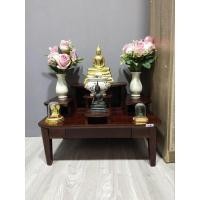 ราคา โต๊ะหมู่บูชาหมู่5ทรงโมเดรินสีขาว มี3สีให้เลือกค่ะ (20144699776)