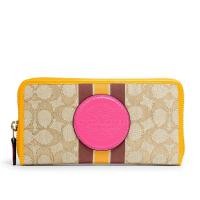 ราคา กระเป๋าสตางค์ COACH 3473 DEMPSEY ACCORDION ZIP WALLET IN SIGNATURE JACQUARD WITH STRIPE AND COACH PATCH IMR1U (7899973193)
