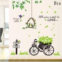 ราคา Wallpaperสติกเกอร์ ลายใบไม้สีเขียว สไตล์นอร์ดิก สำหรับติดตกแต่งสติ๊กเกอร์ติดผนังตกแต่งห้อง B (9676405080)