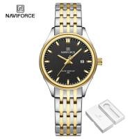 ราคา NAVIFORCE นาฬิกาผู้หญิงลำลอง2023ดั้งเดิมกันน้ำสแตนเลสนาฬิกาข้อมือหรูหราดิสเพลย์วันที่เจิดจรัสทองคำสีกุหลาบขายดี (21052939525)