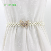 ราคา แฟชั่นเข็มขัดเข็มขัดสไตล์เอวยางยืดสายรัดเอวรูปโซ่มุก (5059386825)