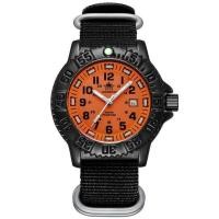 ราคา Addies Dive Men Fashion Casual Watch Calendar Display 50m Waterproof Tube Luminous Watch Orange Dial Rotating Bezel Quartz Watch (17610772841)