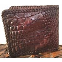 ราคา กระเป๋าสตางค์2พับสั้นเป็นหนังจระเข้แท้ ทั้งภายนอก ภายใน ถักขอบตลอดใบด้วยเชือกหนังถัก (11896829594)