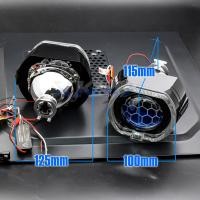 ราคา Bi Xenon เลนส์โปรเจคเตอร์ LED Angel Eye 2 5นิ้วเลนส์รังผึ้งสำหรับไฟหน้า Rfit Running Light H4 H7 H1รถอุปกรณ์เสริม (20424252782)
