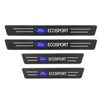 ราคา GTIOATO For Ford Ecosport 4ชิ้น คาร์บอนไฟเบอร์ กันรอยประตูรถยนต์ Carbon Fiber แผ่นกันรอยประตูรถยน สติ๊กเกอร์ติดรถ (17057305961)