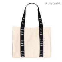 ราคา ELLE HOMME BAG กระเป๋าช้อปปิ้ง ผ้าแคนวาส เทปสายกระเป๋า สกรีนโลโก้ ELLE H8H003 (21379134393)