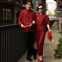 ราคา พร้อมส่ง Set กี่เพ้า ชุดคู่ตรุษจีน ชุดคู่สีแดง ชุดคู่กี่เพ้า ชุดถ่ายพรี เสื้อคู่ ชุดคู่รัก VSM 0112 1 (21276331499)