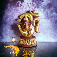 ราคา พรีเมี่ยม งานแฮนเมด P1 โดยช่างฝีมือ ราคาถูก ทำจี้ หรือใส่ตู้ ปิดทองแท้ พระพิฆเนศ พระพิฆเนศนั่งประทานพร เครื่องหมายโอม (19193061217)