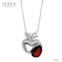 ราคา Lenya Jewelry จี้เงินแท้ ประดับพลอยโกเมน Garnet และ ไวท์โทแพซ White Topaz เสริมบุคลิกความมั่นใจ เสริมความร่ำรวย (17577542723)