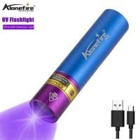 ราคา Alonefire SV15 LED UV Flashlight 5W 365nm Ultraviolet Light USB Rechargeable Black Light Torch For Anti counterfeiting Urine Ringworm Fungal Diseases (15259345177)