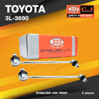 ราคา ประกัน 6 เดือน ลูกหมากกันโคลงหน้า TOYOTA CAMRY SXV20 ปี 1996 2001 HARRIER ปี 1997 โตโยต้า คัมรี่ ขนาด ยาว A 283 mm เกลียวเสื้อ B 10 mm ตัวเลขบอกทิศ C 13 R 11 L 3L 3690 ยี่ห้อ 333 1คู่ 2 ตัว STABILIZE