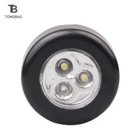 ราคา TONGBAO01 โคมไฟ LED ติดผนังแบบไร้สายสวิตช์สัมผัส ไฟกลางคืนแบบสัมผัสสำหรับห้องนอนตู้เสื้อผ้าตู้เก็บของใช้แบตเตอรี่แบบพกพา (20880224036)