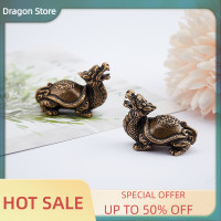 ราคา รูปแกะสลักเต่ามังกรมังกรเครื่องประดับโต๊ะการตกแต่งบ้านด้วยงานประดิษฐ์รูปปั้นลิงทองเหลืองโบราณ (20140240301)