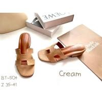 ราคา รองเท้าแตะผู้หญิง รองเท้าลำลองผู้หญิง หน้าHermes แบรนด์Niwa Shoes รุ่น BT 504ส้นสูง 1 นิ้วค่ะ (16137941964)