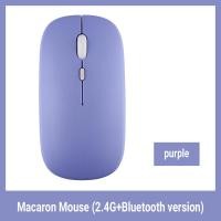 ราคา เมาส์ไร้สาย เมาส์ Wireless Blutooth Mouse 2 4GHz ชาร์จเงียบ พกพาสะดวก เมาส์บลูทูธไร้สาย ใช้กับมือถือ iPad ได้ Macaronสีสวย เม้าส์บลูทูธ เม้าไร้สาย (19603615423)