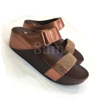 ราคา 8am รองเท้าเพื่อสุขภาพ รองเท้าแฟชั่น แตะสวม2ตอน ปรับระดับความยาวตอนหลังได้ด้วยเมจิกเทป ประดับด้วยอะไหล่เพชร FF2104 เล็กกว่าปกติ1ไซส์ (20068407076)