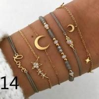 ราคา COD ยุโรปและอเมริกาแบบใหม่รวมสมอรักสร้อยข้อมือชุดสร้อยข้อมือสร้อยข้อมือสร้อยข้อมือโซ่คู่หลายวงกลม (16165826814)