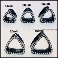 ราคา จิวตาไก่ จิวหูระเบิด จิวระเบิดหู จิวขยายหู จิวปากแตร จิวหูตาไก่ ทำจาก พลาสติก ประดับคริสตัล มีขนาดตั้งแต่ 12มิล 22 มิล (16468183844)