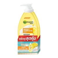 ราคา แพ็คคู่ Garnier การ์นิเย่ บอดี้ ไบรท์ คอมพลีท เอ็กซ์ตร้า ไบรท์เทนนิ่ง รีแพร์ริ่ง เซรั่ม มิลค์ ยูวี 400 มล แพคคู่การ์นิเย่ บอดี้โลชั่น ไลท์ (15281996772)
